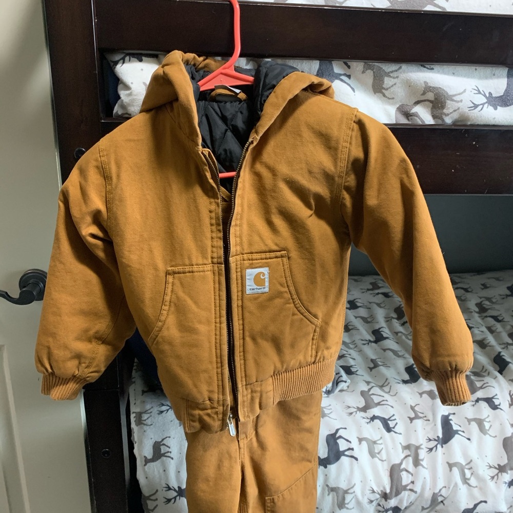 Boys Carhartt Bib Overalls & Jacket